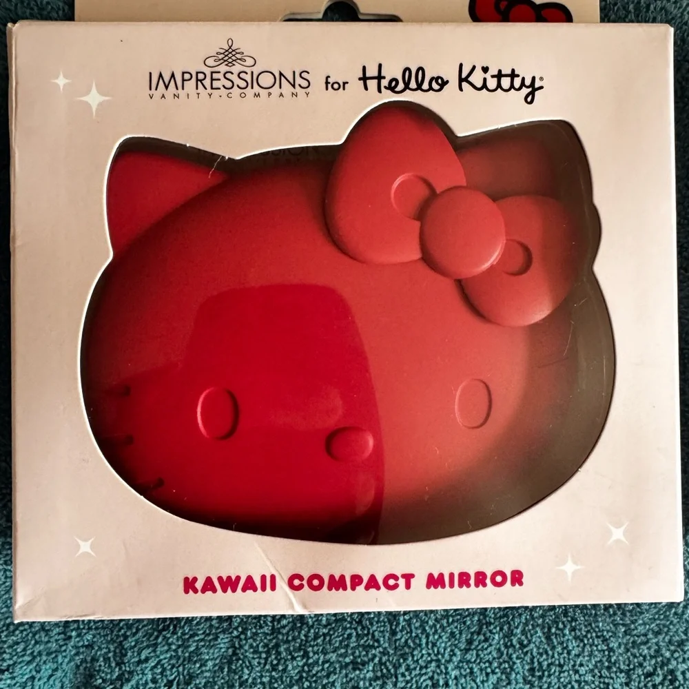 Hello Kitty Kawaii Compact Mirror - Soft Purple